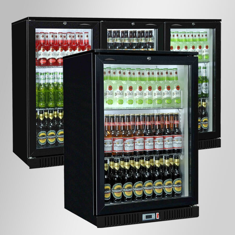 triple door bottle coolers